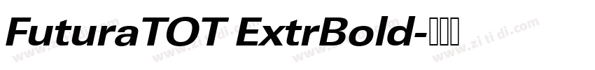 FuturaTOT ExtrBold字体转换